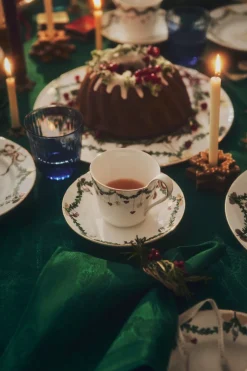 New StjerneRiflet serviet grøn2stk Tekstiler Til Borddækning|Juletekstiler