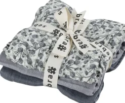 Stofbleer, 3 stk. , blue olive, forest lake blue-Sebra Best