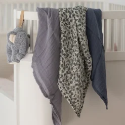 Stofbleer, 3 stk. , blue olive, forest lake blue-Sebra Best