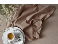 Stofserviet 45 x 45 cm Fungi brown 100% ny bomuld-Bastian Online