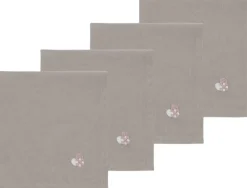 Stofservietter Christmas Hearts Embroidery 4 stk. Rose-Södahl Hot