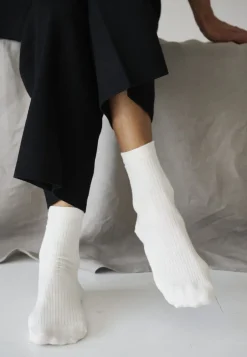 New story rib socks Dame Strømper
