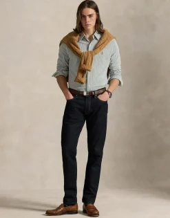 Polo Ralph Lauren Skjorter>Striped Knit Oxford Shirt