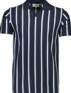 Lindbergh Poloer>Striped piqué polo shirt S/S