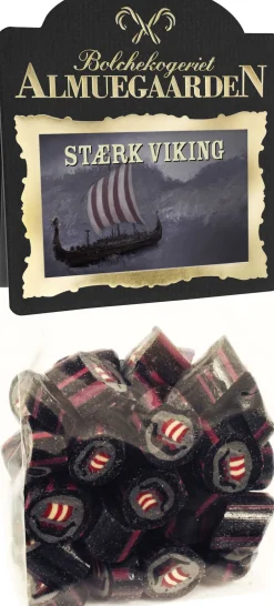 Stærke Vikinge bolcher med smag af pebret salmiak-lakrids-Almuegaarden Discount