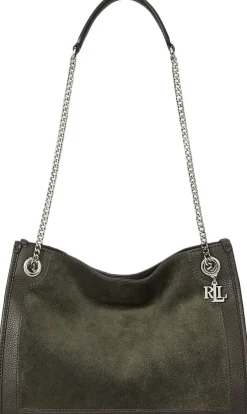 Suede & Leather Medium Bradley Tote Bag-Lauren Ralph Lauren Sale