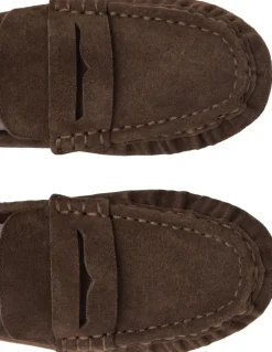 Outlet Suede penny loafers Dame Snøresko
