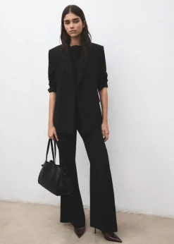 Dame MANGO Blazere & Veste>Suit jacket with scarf