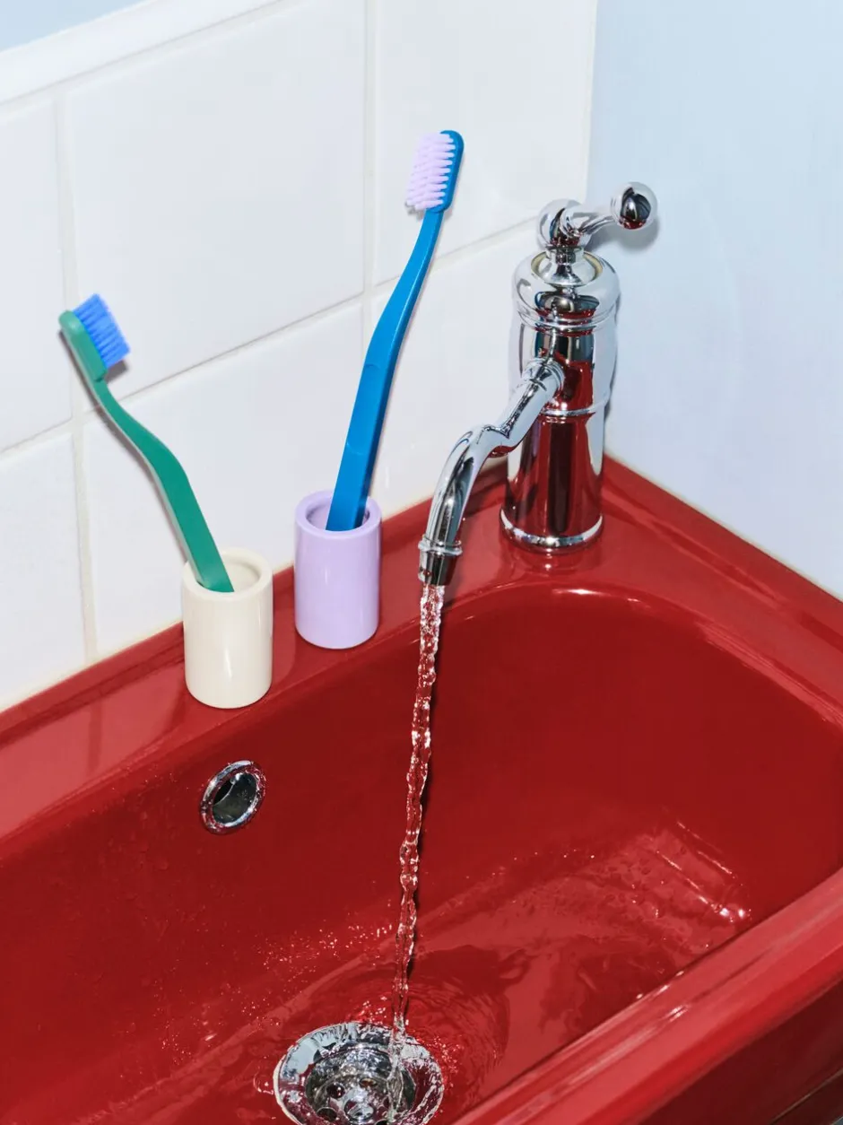 Hay Mund- Og Tandpleje>Tann Toothbrush-Pine green and blue