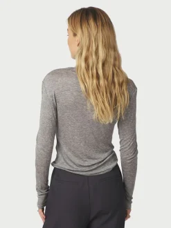 New Teddu Fine Rib Blouse Dame Bluser & Skjorter