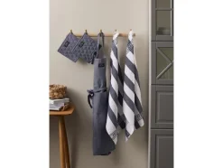 Clearance Tekstilsæt recycle 5 dele Navy Tekstiler Til Køkkenet