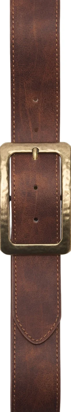 Sale Textured square buckle belt Dame Bælter