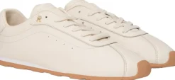 Outlet TH Monogram Low Profile Leather Trainers Dame Sneakers