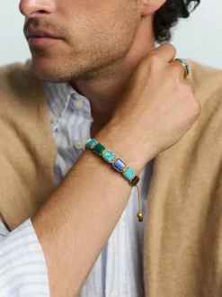 The Dorje Flatbead Collection - Turquoise, Blue Lapis, Carnelian, Brow-Nialaya Discount