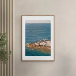 The Poster Club x Anna Pihan - Ponza Tangerine-Poster & Frame