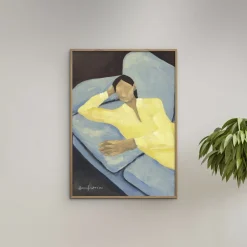 The Poster Club Plakater & Rammer>x Hanna Peterson - Blue Sofa