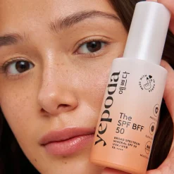 The SPF BFF (50) - Tonet mineralsk solcreme UVA/UVB SPF 50 PA+++-YEPODA Sale