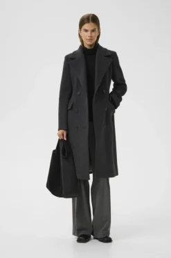 ThoraIW Wool Lapel Coat R-InWear Clearance