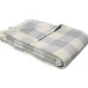 Throw 130x200cm blue check-Magasin du Nord Collection New