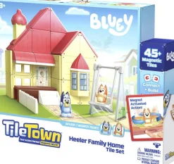 Hot Tile town Bluey House Børn Konstruktionslegetøj