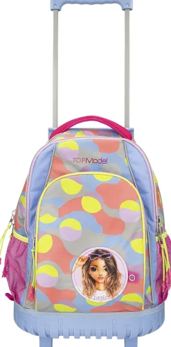 Børn Top Model Tasker>TopModel Skolerygsækm/ trolley FLASH