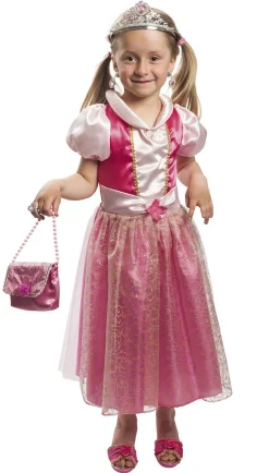 Børn 4-GIRLZ Rolleleg & Musik>Tornerose eventyrkjole felt) Str 4-7 år