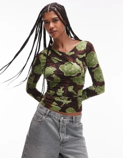 TSAUDREY ASYMMETRIC TOP JSR - COTTON BLEND-Topshop Best