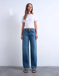 Online TSEMBER LR WIDE DNM JEANS MB Dame Jeans