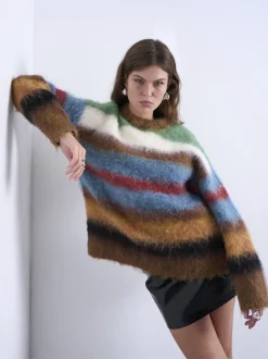 Dame Topshop Strik>TSKELLY LS FLUFFY PULLOVER