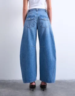 Dame Topshop Jeans>TSNANNA OVERSIZED BARREL DNM JEANS