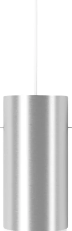 Tube Pendant, Brushed Aluminium, Large-Moebe