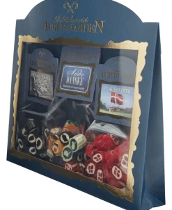 Hot Turist-Gaveæske med danske flag, H. C. Andersen og andre national bolc Blandet Kurve|Bolcher