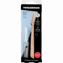 Tweezerman Makeup Tilbehør>Retail Facial Razor Rose Gold