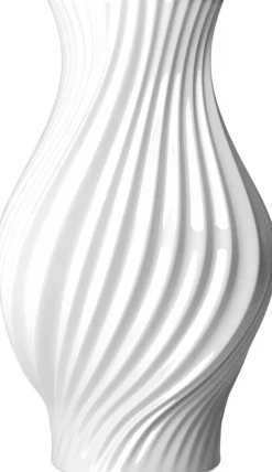 Twist Vase H25 cm hvid porcelæn-Kähler Clearance