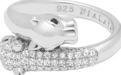 Nialaya Smykker>Twisted Sterling Panther Ring