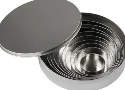 Blomsterberg Bageartikler|Julebag>Udstikkersæt Rund 9 stk. Stål