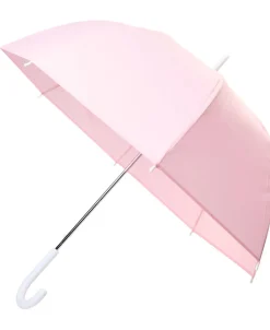 Sale Umbrella Transparent Dome White Logo Dame Paraplyer