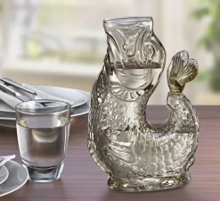 CILIO Karafler & Kander>Vandkaraffel fisk, beige, glas, NEMO