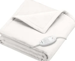 Varmeplaid i hvid 180 cm x 130 cm HD 75-Beurer Clearance