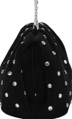 Hot Velvet strass clutch Dame Festtasker|Clutches