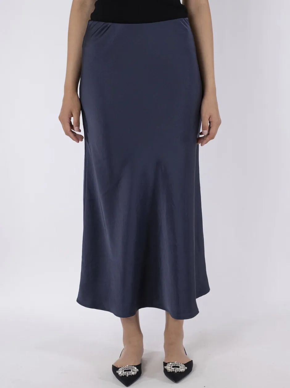 Vicky Heavy Sateen Skirt-Neo Noir New