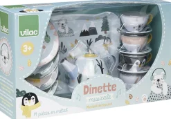 - Testel i metal m. musik - Pakisen Børn Legemad & Køkkener