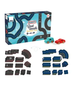 Outlet - ity vendbar racerbane 42 dele Børn Babylegetøj