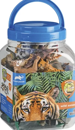 Clearance VILDE DYR 30 DELE I SPAND Børn Legetøjsfigurer