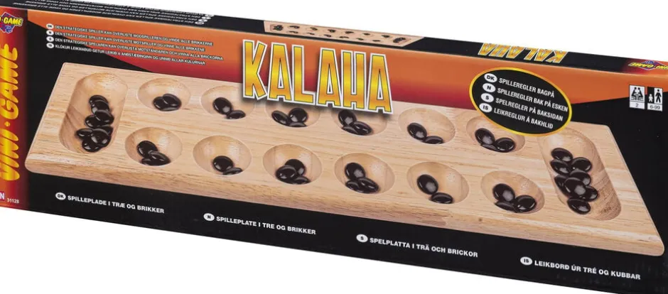 Børn VINI GAME Spil & Puslespil>VINI KALAHA TRÆ 45x14cm