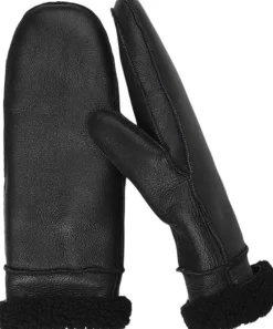 VINSON - MITTENS - SHEEP SKIN WITH CURLY SHEARLING AROUND TH-Lovelies