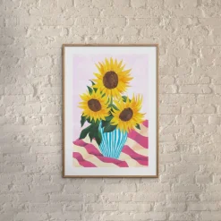 Hot VIOLETS PRINT HOUSE - Sunflowers Plakater & Rammer