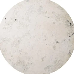 Online 494 Cabin round Ø130 L. Beige marble, Dark oak Møbler