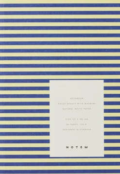 Best VITA Softcover Notebook - Small, Blue and Yellow Kontorartikler