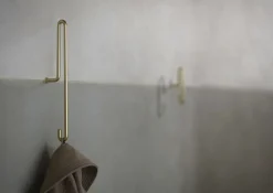Moebe Knager & Knagerækker>Wall Hook, Matt Gold, Small x2